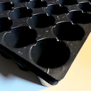 50 Hole Black Plastic Pot Tray